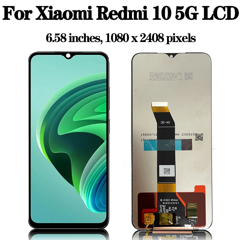 6.5\'\' AAA+ Quality For Redmi 10 5G Display Screen With Frame, For Xiaomi Redmi 10 5G 2041219G 22041219 Lcd Display Touch Screen