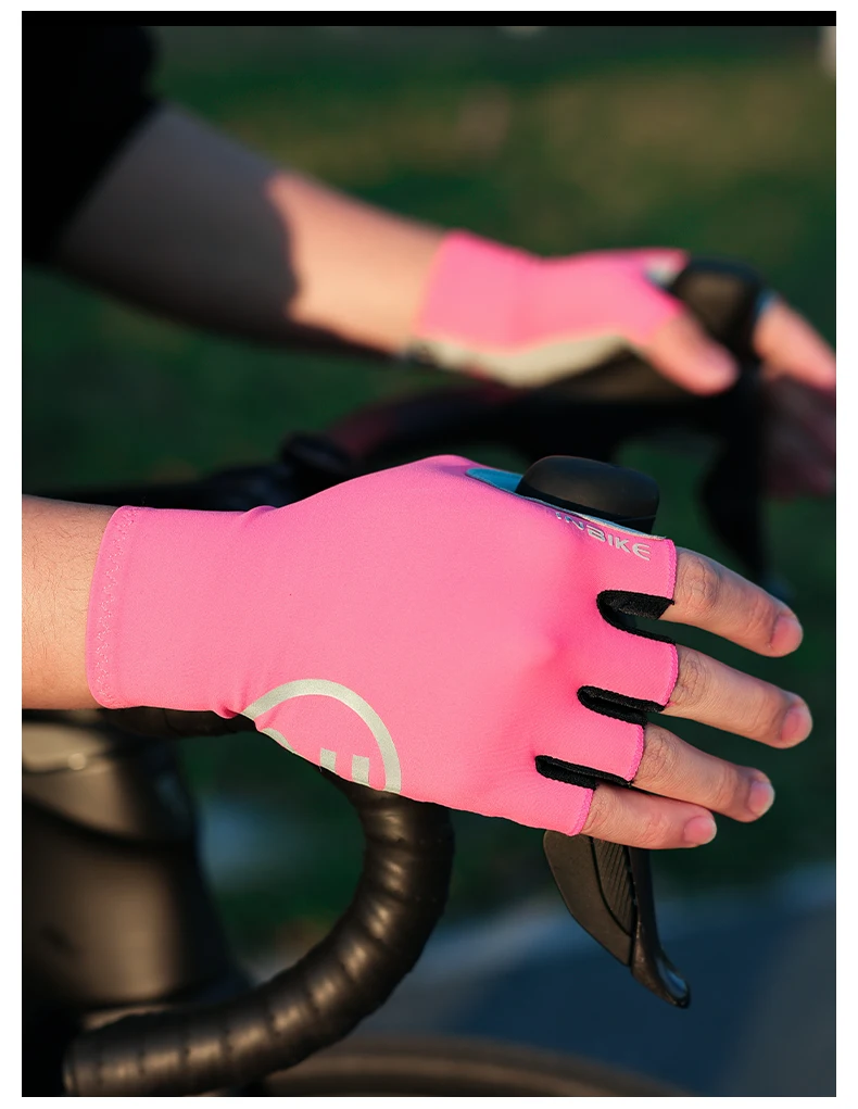 INBIKE Fahrradhandschuhe Halbfinger Sommer Unisex Stoßdämpfend Atmungsaktiv Outdoor Sport Straße Mountainbike Zubehör – Detail 17
