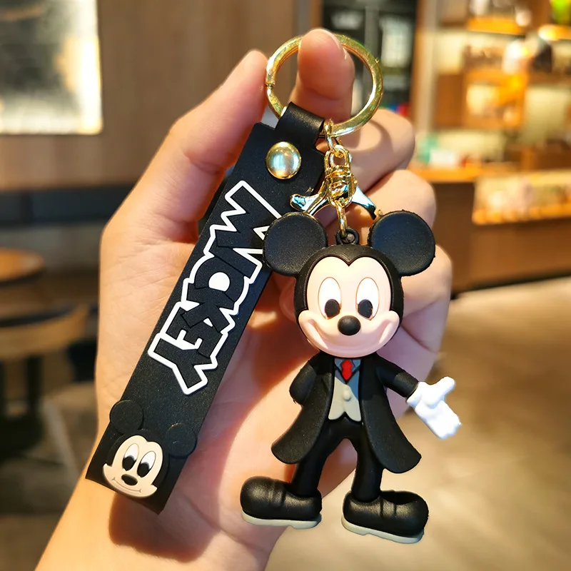 Cartoon Disney Mickey Minnie Mouse Key Chain Bag Couples Car Key