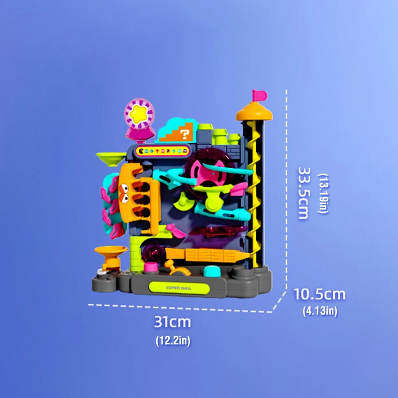 Plastic Puzzle Ball Track Building Blocks Maze Toy for Kids