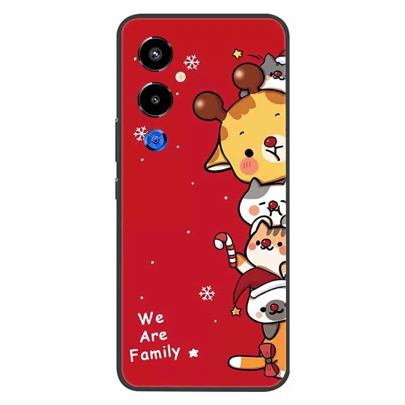 Christmas Silicone Soft TPU Phone Case - Festive Holiday Gift Cover