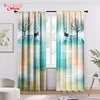 Ombre Elk Blackout Curtains Window Curtains For Living Room Bedroom Kitchen Door Doorways Curtain Elegant Boho Home Decoration 3