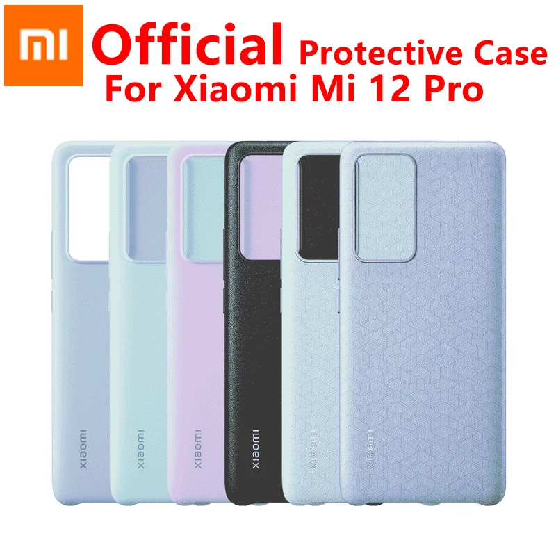 Официальный силиконовый чехол для Xiaomi Mi 12 Pro приятный кожи мягкий клей ПУ задняя