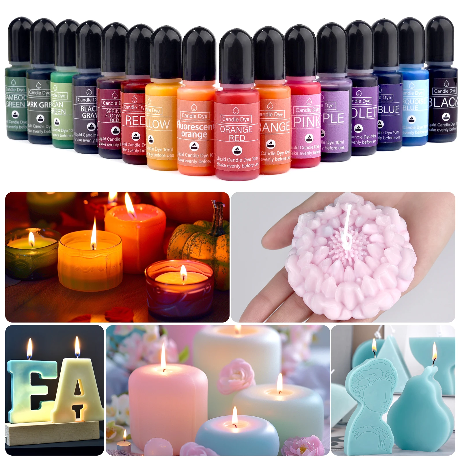 Candle dyes pigment Candle Dye Pigment Liquid Dye For Candle Making Aromatherapy Essence Colorants For DIY Crafts Handmade