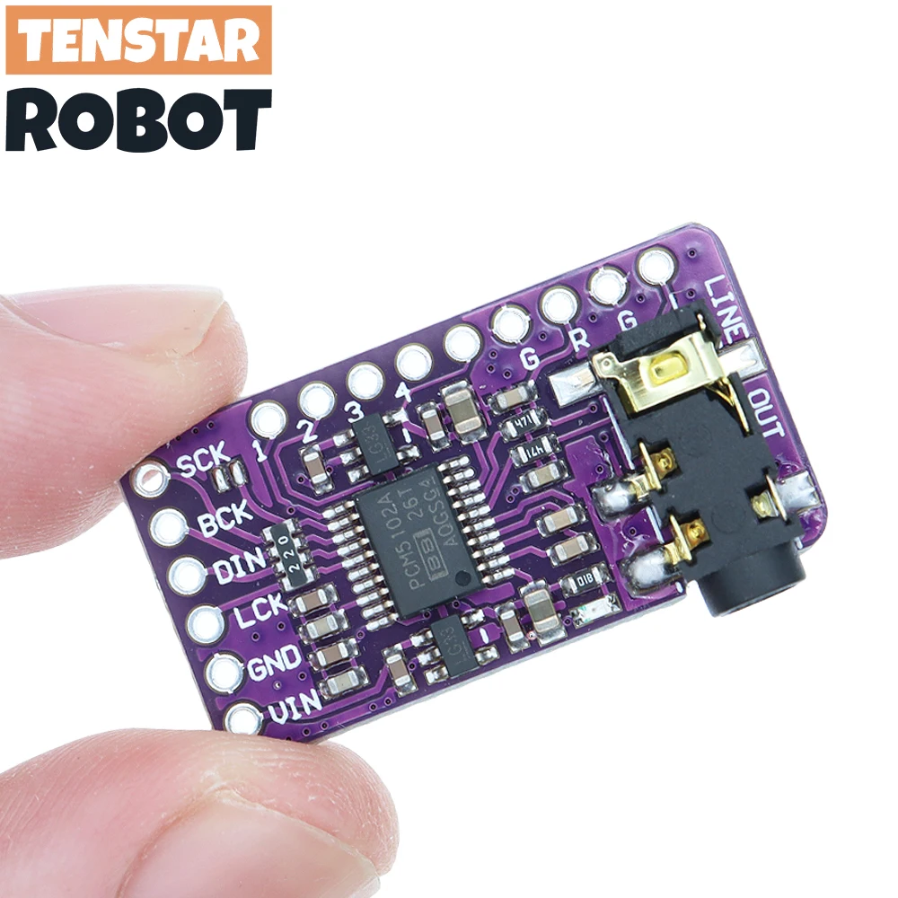 Interfejs I2S PCM5102A dekoder DAC GY-PCM5102 I2S moduł odtwarzacza dla Raspberry Pi pHAT płyta cyfrowa PCM5102 karta Audio