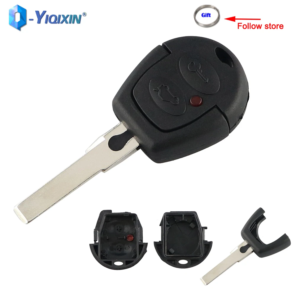 YIQIXIN 2 Buttons Key Case For VW Polo Bora Golf Leon Mii Altea Jetta Sharan Seat Car Cover For SKODA FABIA OCTAVIA Remote Shell yiqixin 2 button modified flip remote car key shell for ssangyong actyon suv kyron rexton 2 w folding fob cover case replacement