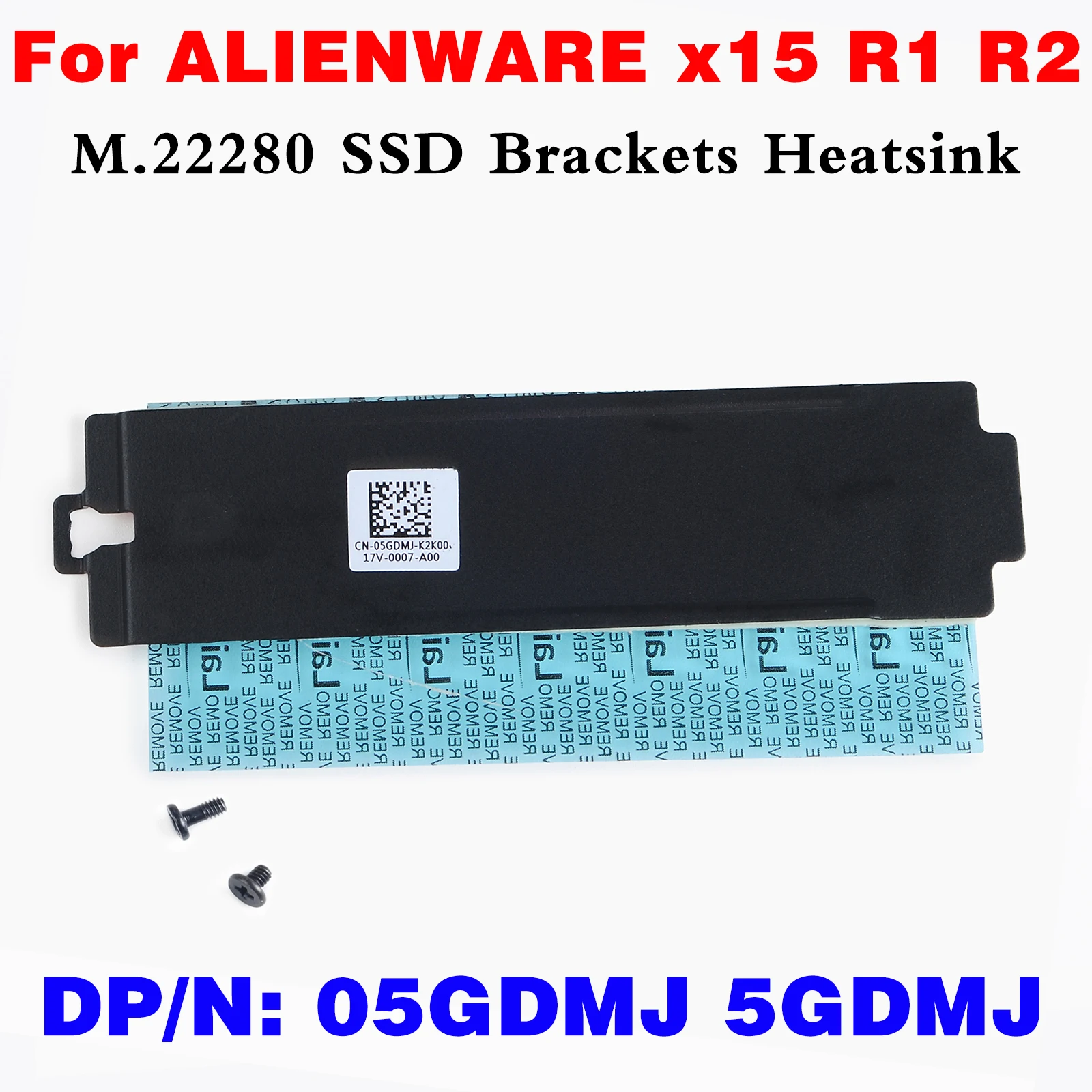 

0C99KM C99KM M.2 2280 SSD NVME монтажные кронштейны радиатор крышка термопластина для Dell ALIENWARE x17 R1 R2