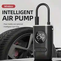 1 ensemble pompe à Air de voiture Portable Mini pompe à pneu électrique automotrice Portable sans fil affichage numérique pompe de charge 1
