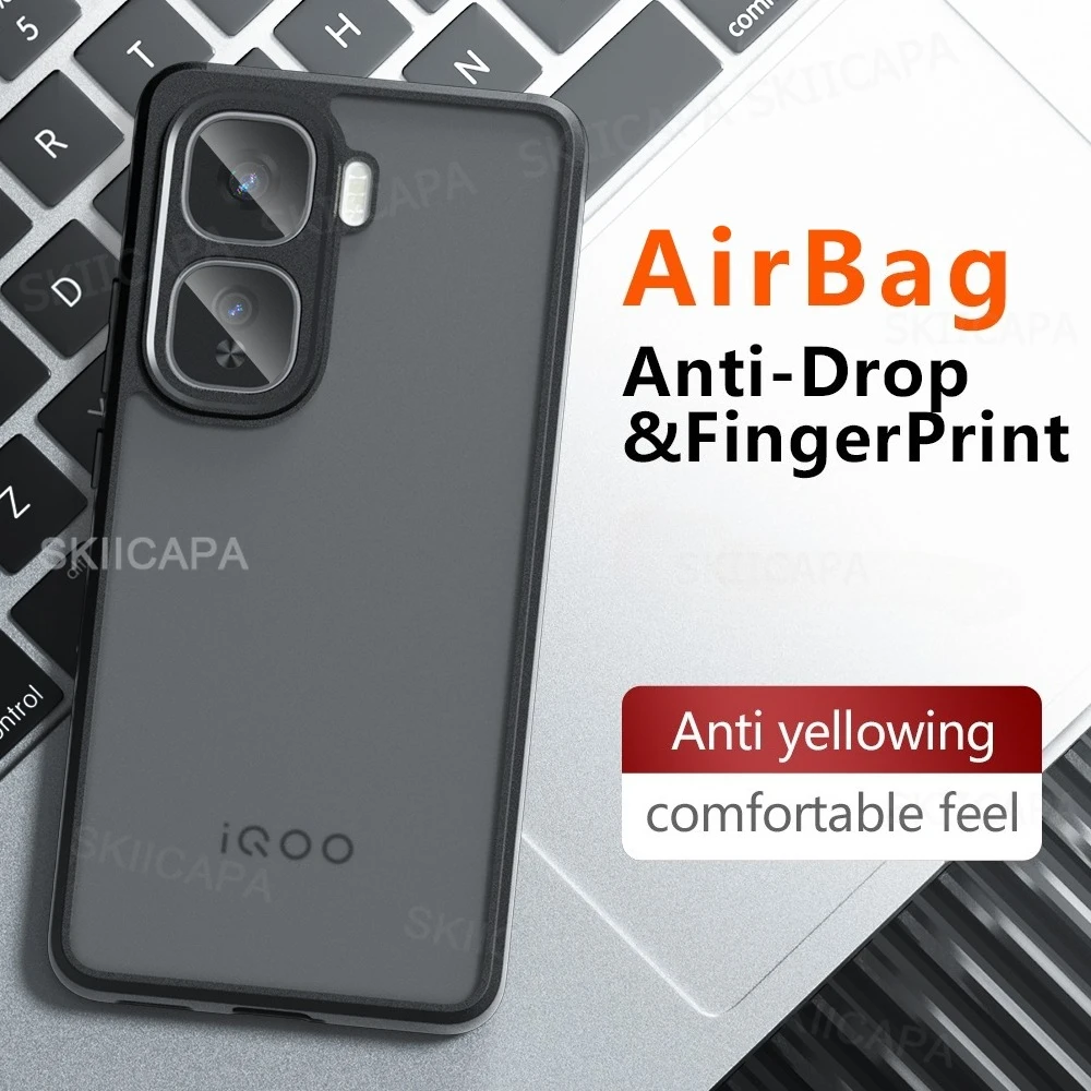 Matte Shockproof Hard Bumper with Soft Clear Back Cover