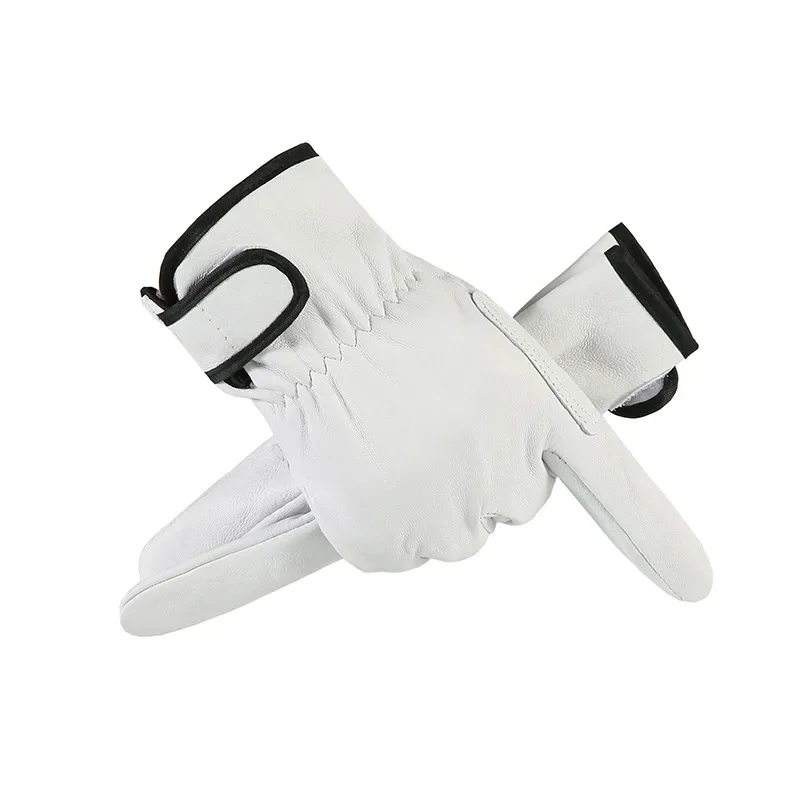 Leather Work Gloves Welding Safety Protection Garden Sports Motorcycle Wear-resistant Average Code work gloves,protective gloves,gardening gloves