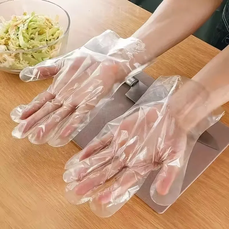 Multipurpose Disposable Plastic Gloves - Individually Packaged for Kitchen, Cleaning, and Daily Use