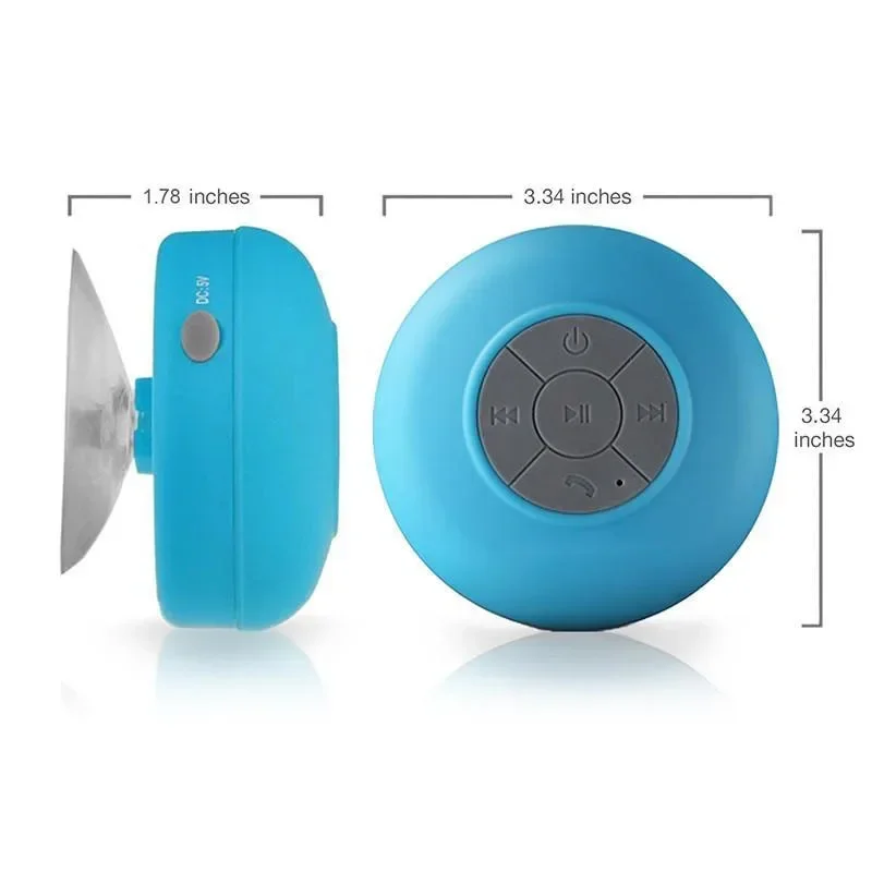 Portable Wireless Waterproof Shower Speaker for Phone Bluetooth-compatible Hand Free Car Loudspeaker bluetooth speaker