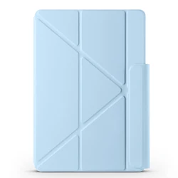Foldable Magnetic Smart Tablet Case with Stand for MatePad Air 12 2025 (Sky Blue)