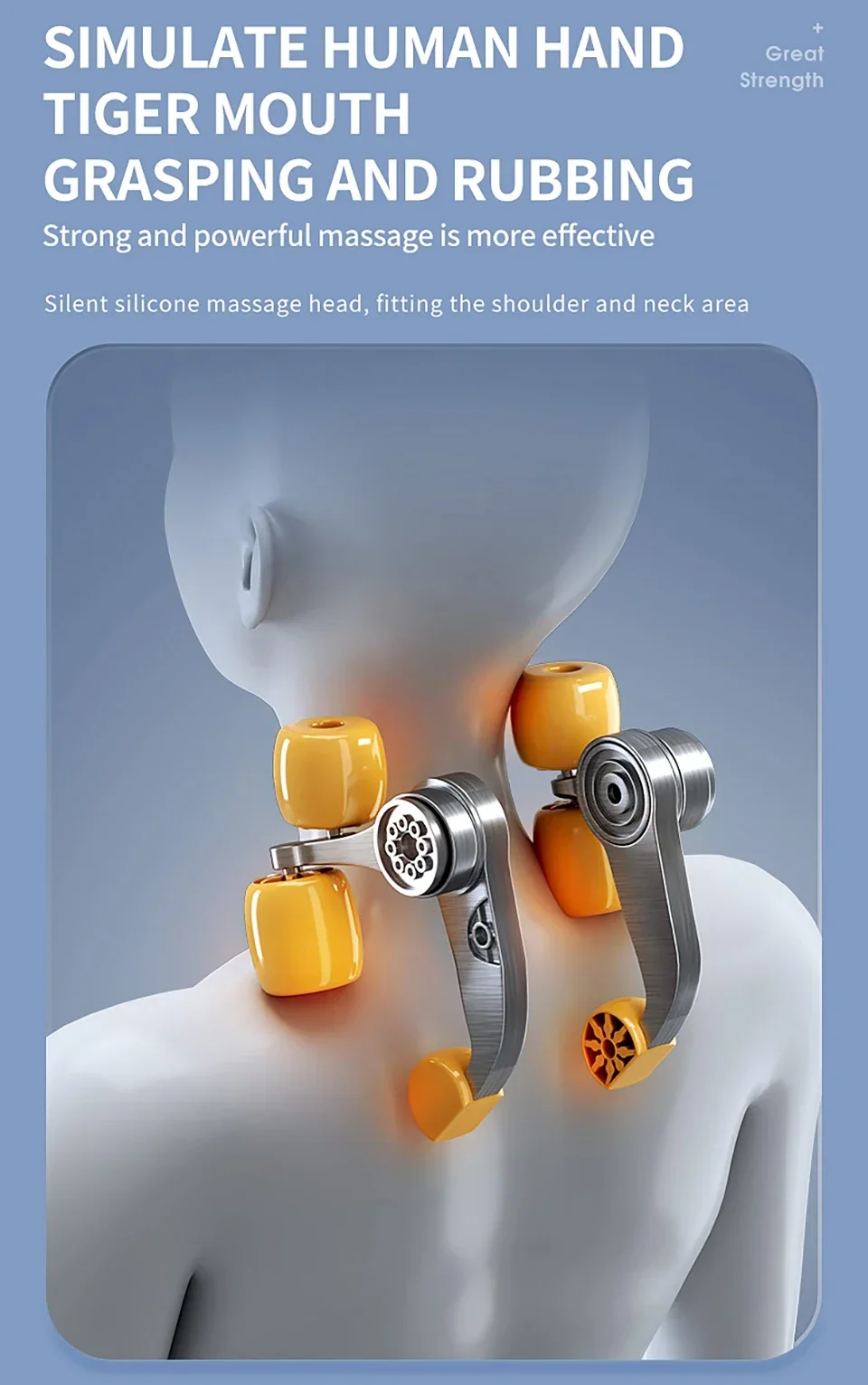 Multifunctional Massage Shawl, Cervical Spine And Back Massager, Heating And Kneading Trapezius Muscle Charging Back Buckle Type