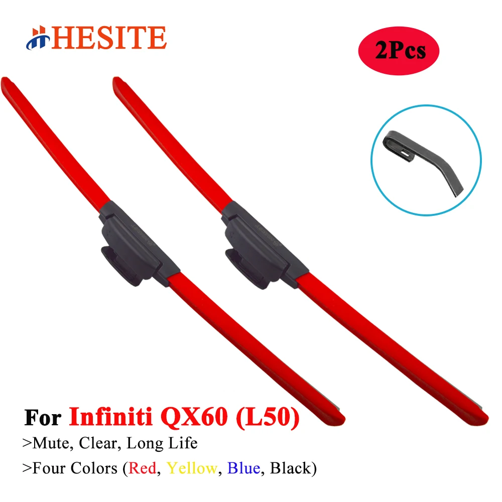 HESITE Colorido Híbrido Wiper Blades Para O Infiniti QX60 MK1 L50 SUV 3