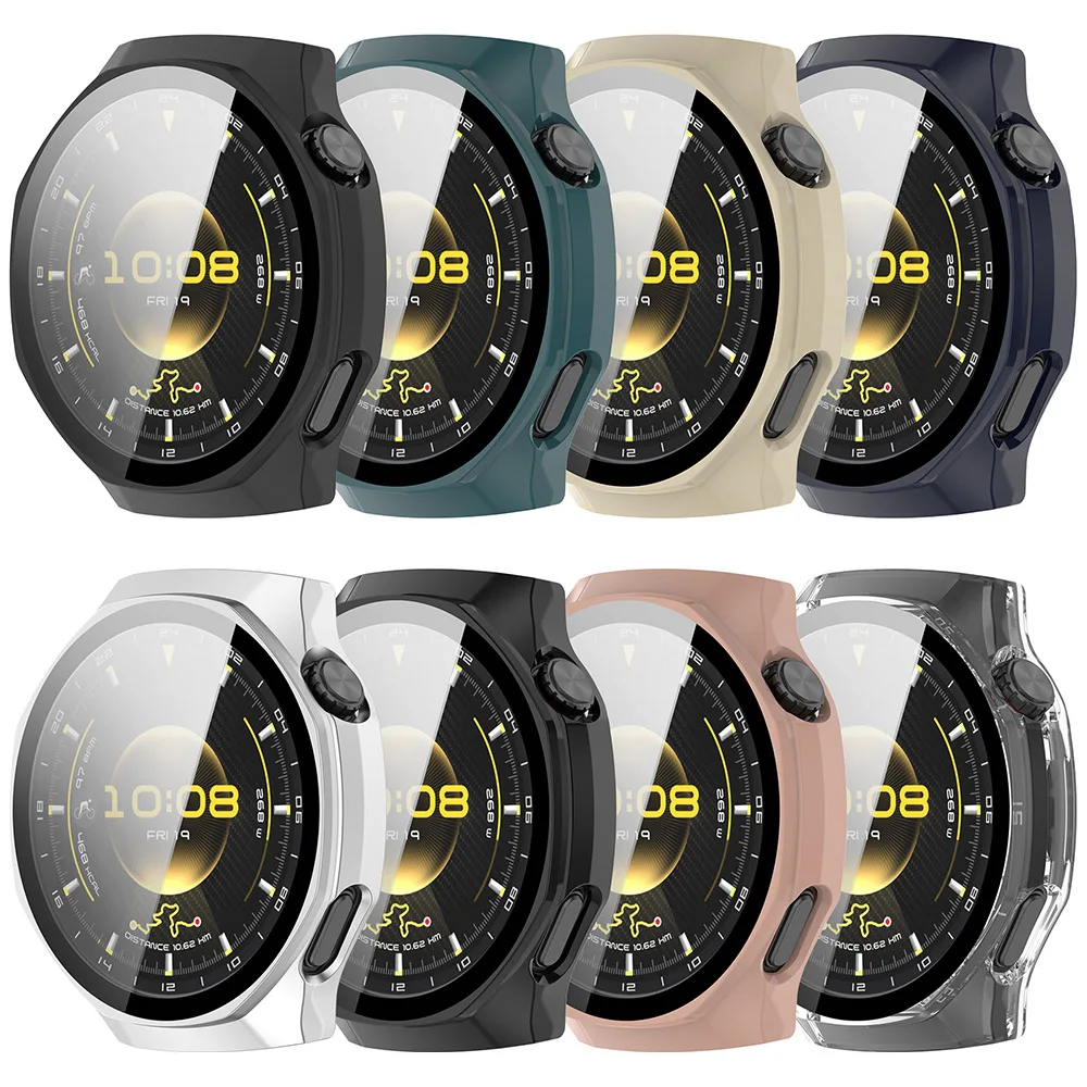 Premium Hard Shell Watch Case with Tempered Glass Protector