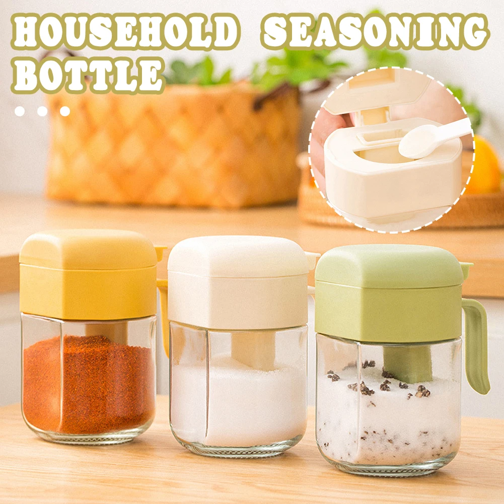 

Glass Seasoning Storage Bottle Anti-slip Easy Handheld Seasoning Bottle For Daily Use