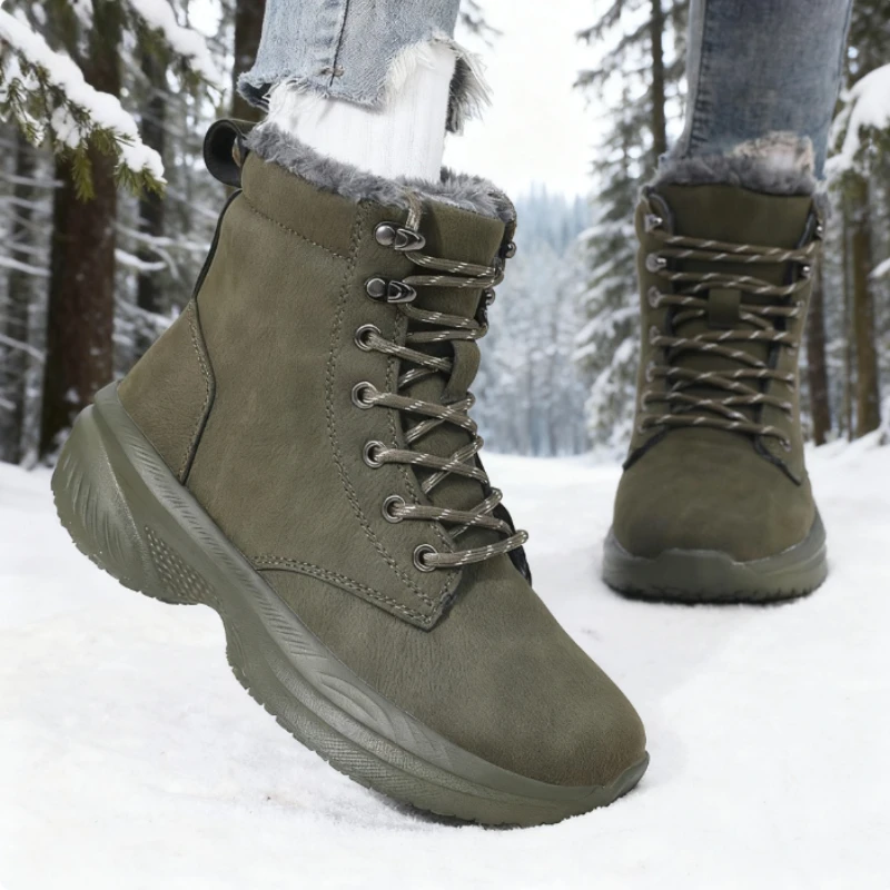 Winter Snow Barefoot Boots for Women Keep Warm Waterproof Winter Shoes Latest Fashion Design Non Slip Platform Snow Boots Men