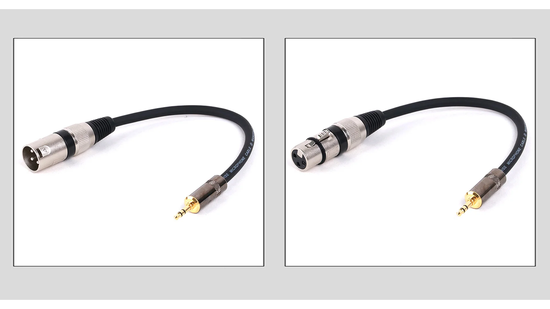 1pc 3-poliger xlr zu Buchse 3,5mm Stecker Stereo Audio 1/8 "trs 3,5mm Stecker zu xlr Stecker/Buchse Adapter kabel für Kamera Kopfhörer 0,3 M-25M – Detail 9