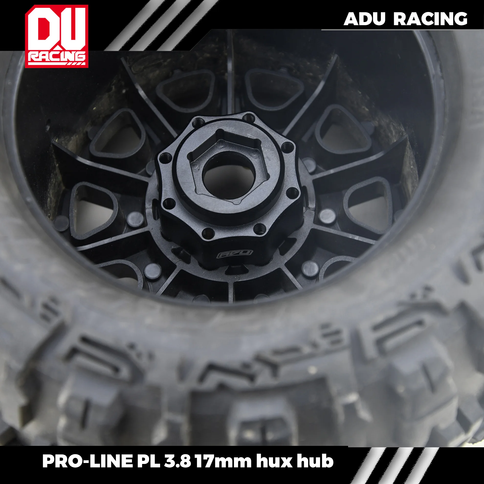 7075-T6 Wheel Adapter 3.8 Inch 8x32 to 17mm for PL ProLine 3.8 PRO634500