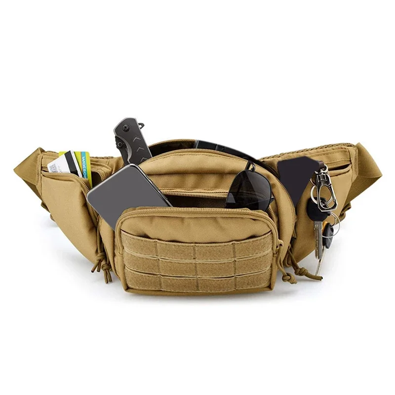 

Man Tactical Waist Bag Gun Holster Army Military Fanny Pack Sling Shoulder Bags Outdoor Belt Bag Chest Assult Pack Cycling Bag