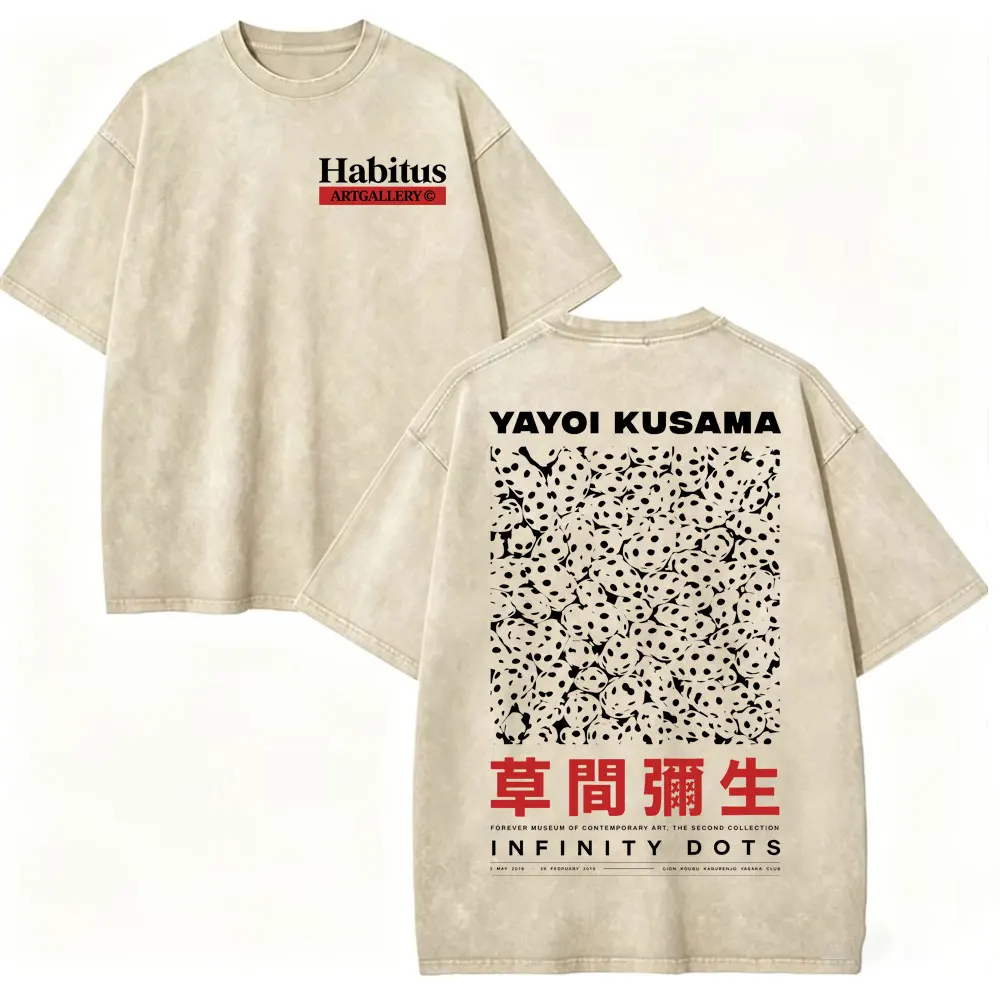 Vintage Washed Harajuku Oversized Cotton T-Shirt - Unisex Casual Streetwear Fashion