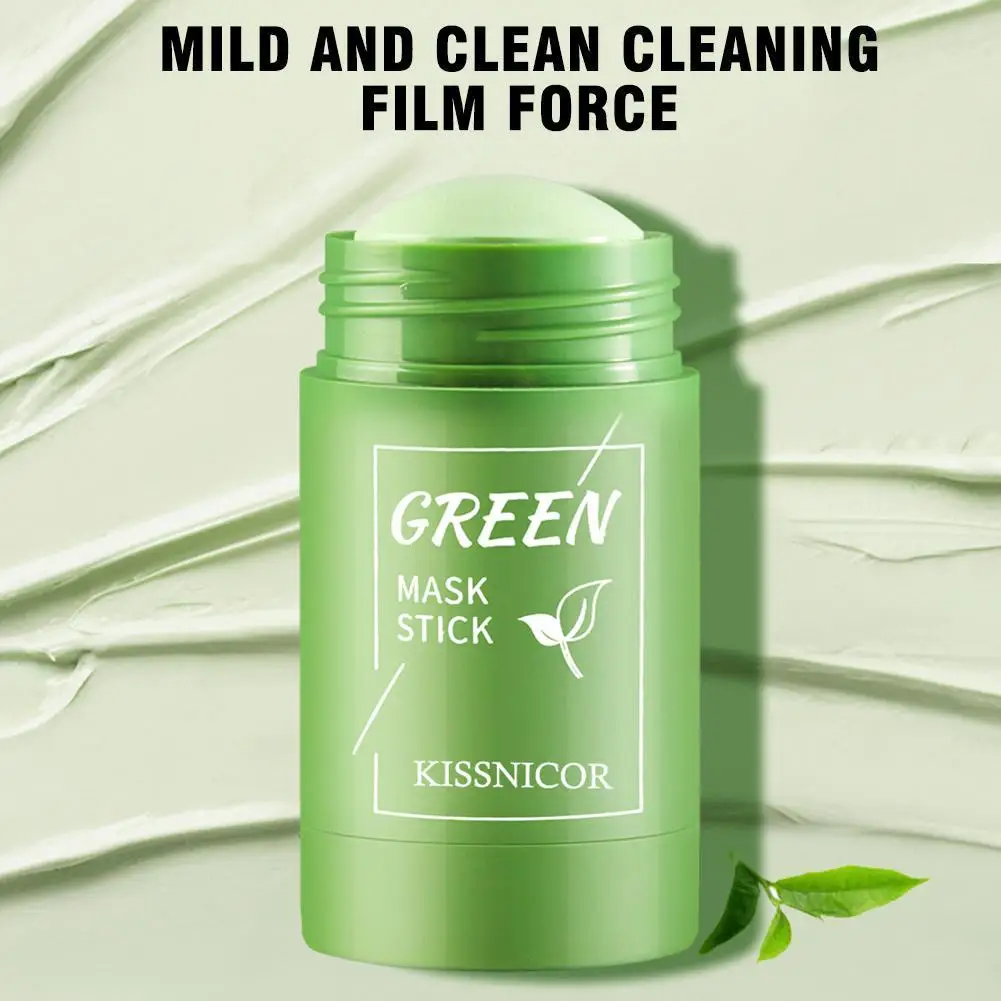 Original Facial Remove Blackhead Green Tea Solid Mask Treat Acne Blemish Black Dots Clean Stick Cream Shrink Pores Skin Care