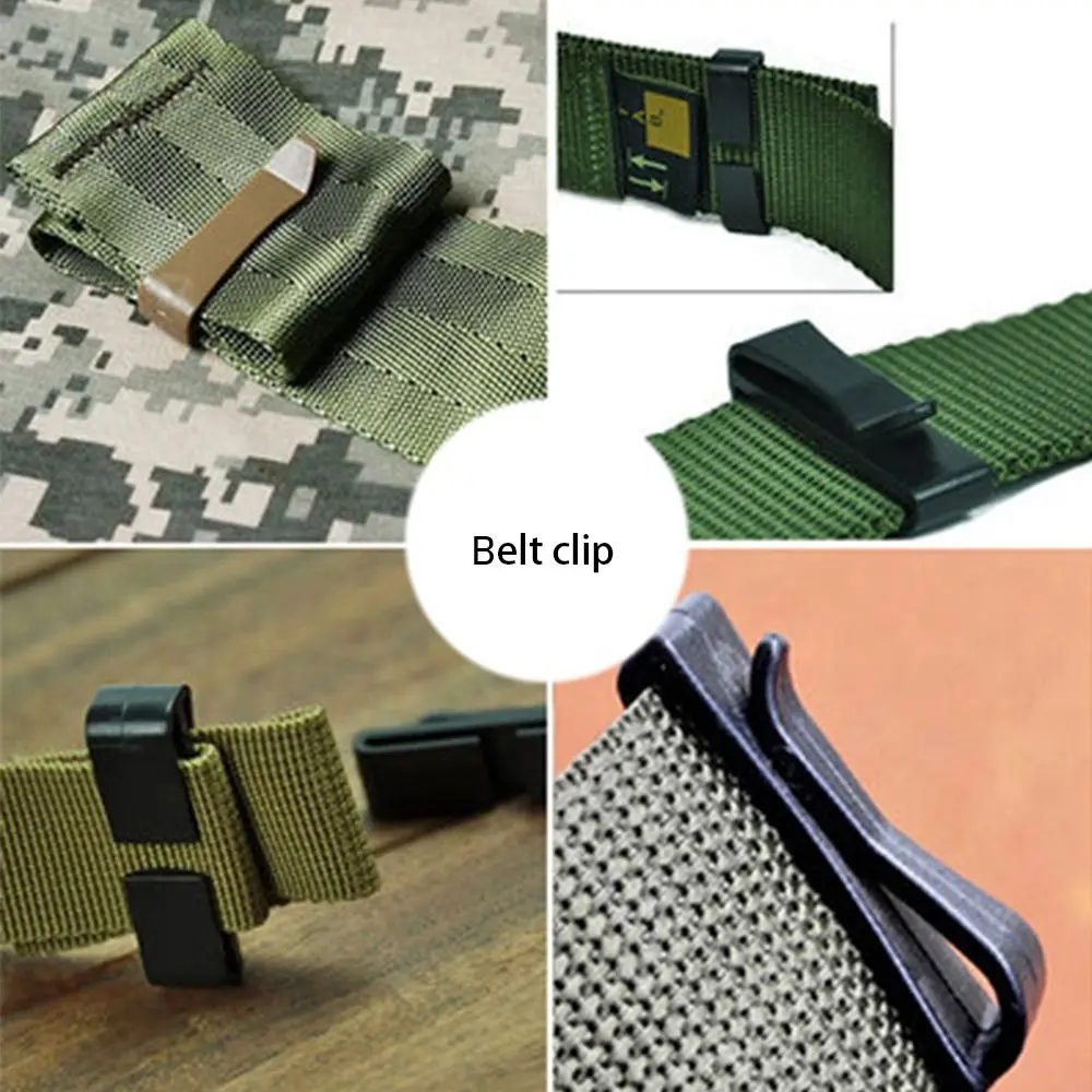 6 Pcs/pack 23-60mm 블랙 퀵 슬립 키퍼 슬라이더 버클 엔드 클립 Molle 전술 배낭 조정 스트랩 웨빙