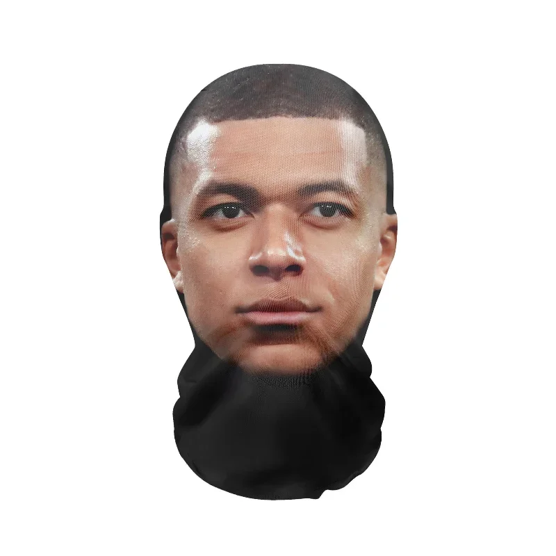 Face Mask 3D Face Masks Party Masks Full Face Mask Celebrity Ball-game Star Face Mask Simulation kanye Shiesty Mesh For Men Party Supplies Cosplay Props Novel
