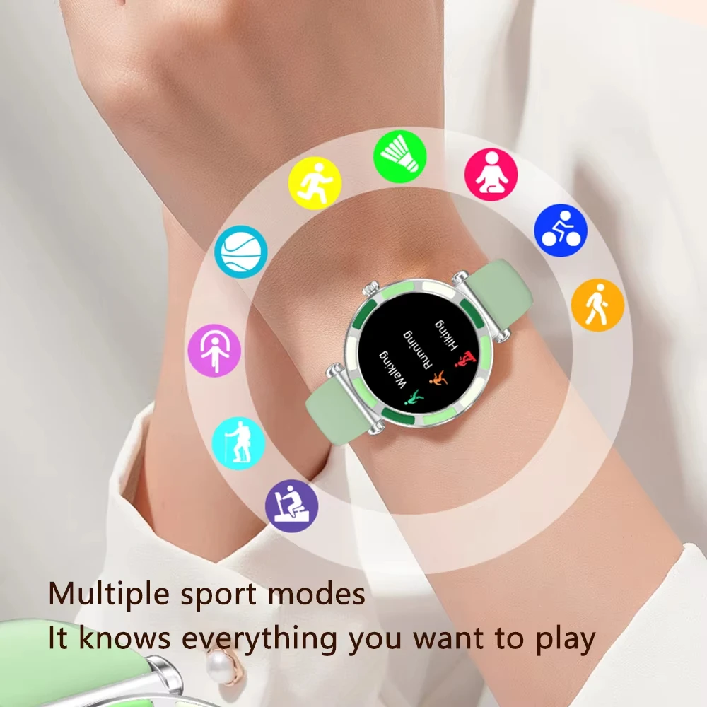 LIGE Fashion Smartwatch Women 1.27"HD Screen Bracelet Ladies Heart Rate Sports Waterproof Bluetooth Call Music Woman Smart Watch