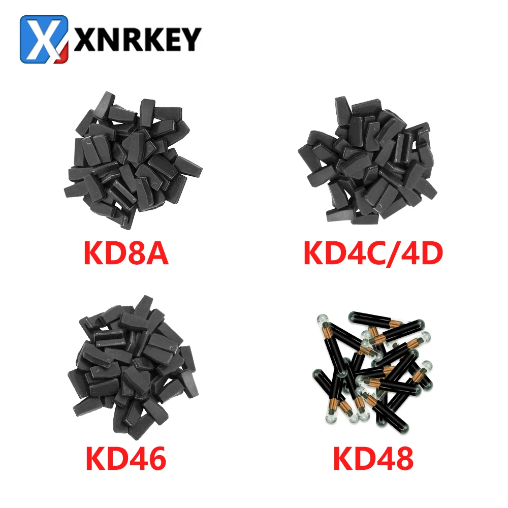 XNRKEY 10 Pcs KD Transponder Chip KD4D KD46 KD48 KD8A H ID4C ID4D ID46 4C 4D G ID48 Copy Chip for KEYDIY KDX2 Key Programmer