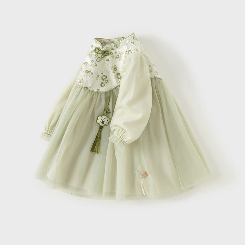 فستان أميرة ديف بيلا للفتيات ، شبكة ، أزياء لطيفة...