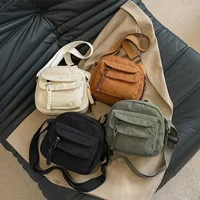 Korean Harajuku Messenger Bags Corduroy Women's Small Shoulder Bag Teenager Girl Crossbody Bag Cute Tote Student Bolsa - Image 2