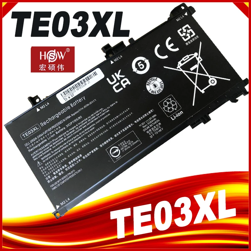 

Аккумулятор TE03XL для HP OMEN 15-AX033DX 15-AX017TX HSTNN-UB7A 849910-850