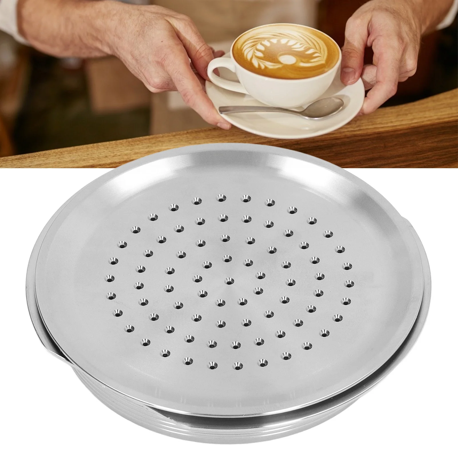 Refillable Coffee Pod Reusable Coffee Powder Capsule Stainless Steel with Brush Spoon for Senseo HD7801 HD6592
