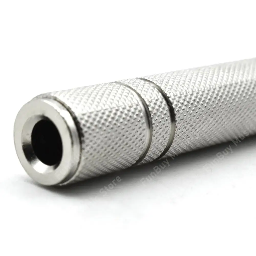 6.3mm Stereo Jack Plug to 3.5mm Stereo Jack Socket Gold