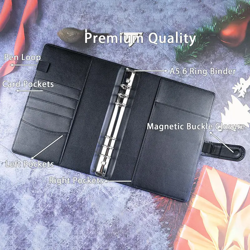 A5 Kpop Photocard Binder with 25 pages 4-Pocket Card Collector Album with 200 Card Slots PU Leather Cover Organizing Cards