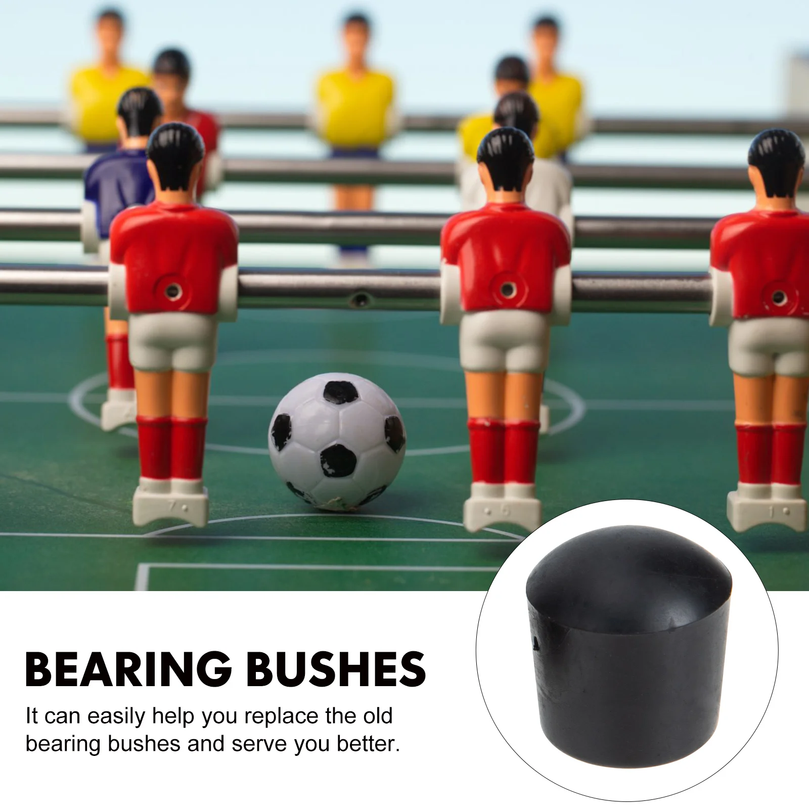 Foosball Rod Caps 16Pcs for Table Football Game Tabletop Soccer Game