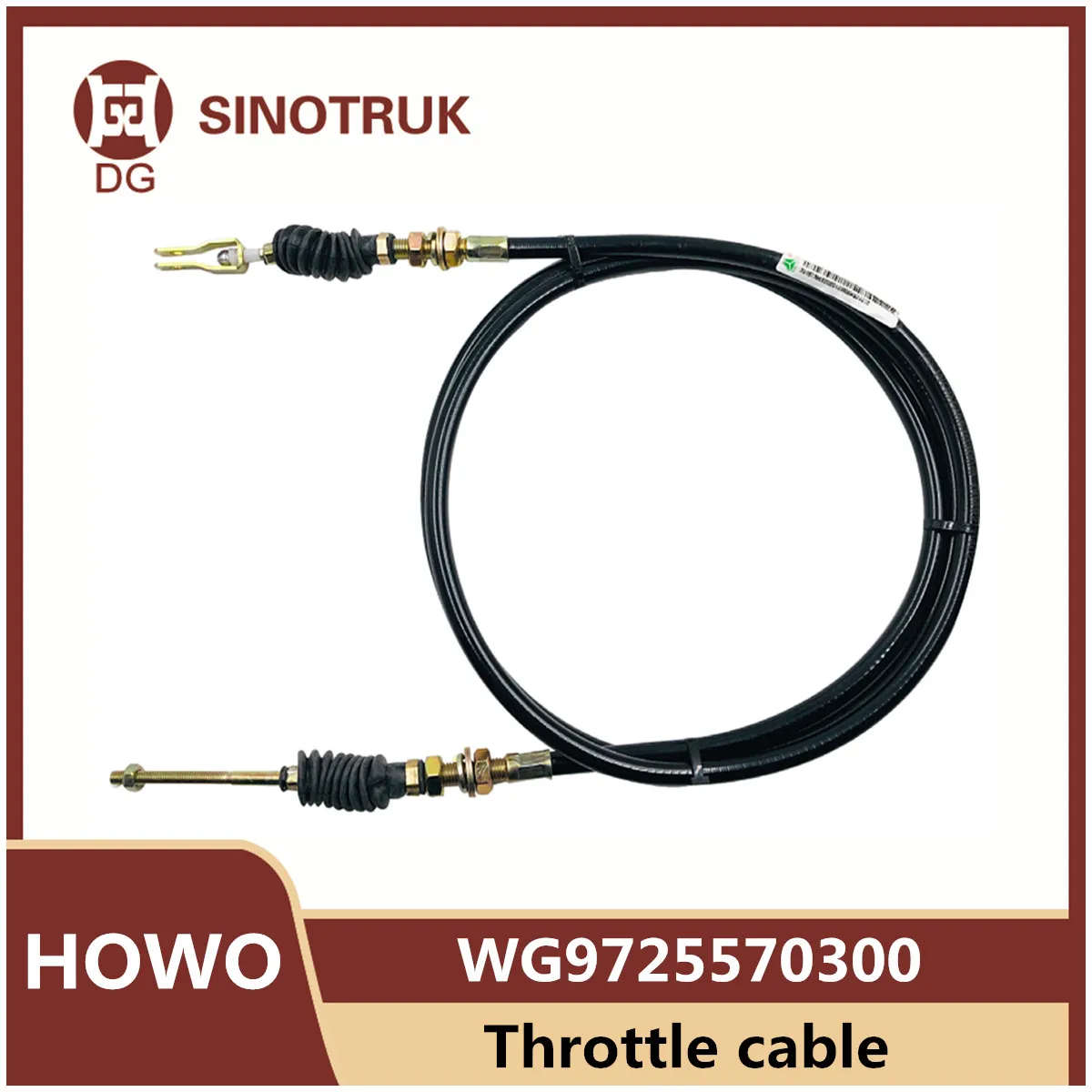 

WG9725570300 throttle cable for Sinotruk Howo original throttle cable assembly
