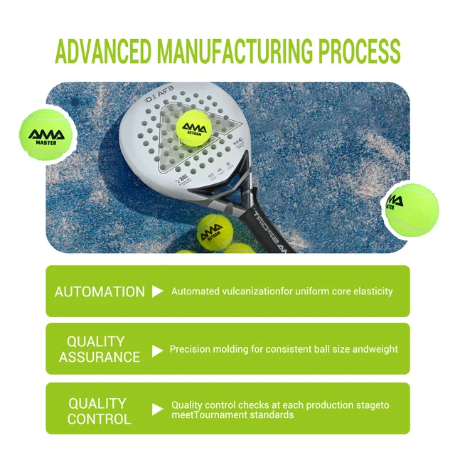 AMASPORT 2Balls/Can Paddle Tennis Ball 20% Wool More Durable Training Tennis Ball 2 Colors Available Outdoor Paddle Tennis Play 5