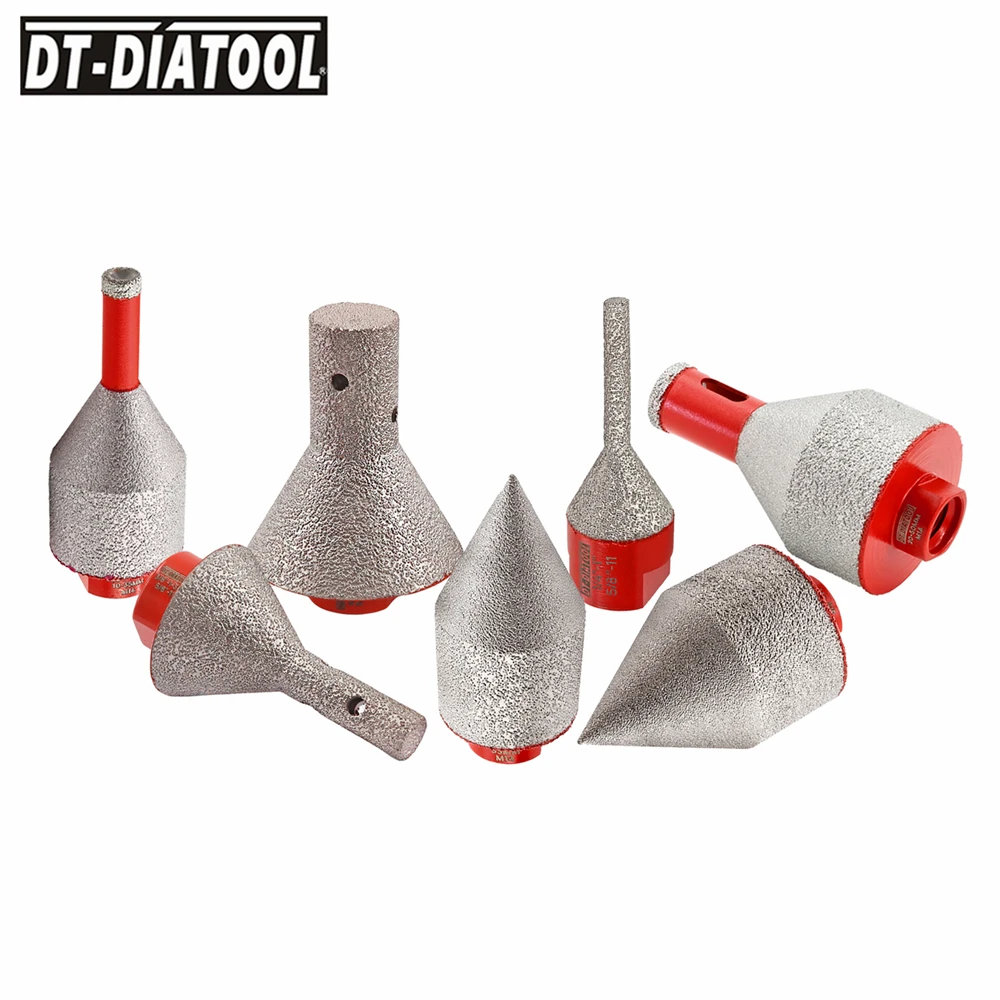 DIATOOL 1pc Diamond Drilling Finger Milling Bit Tile Crown For Cutter Ceramic Porcelain Tile Marble M14 Thread Diamond Bit