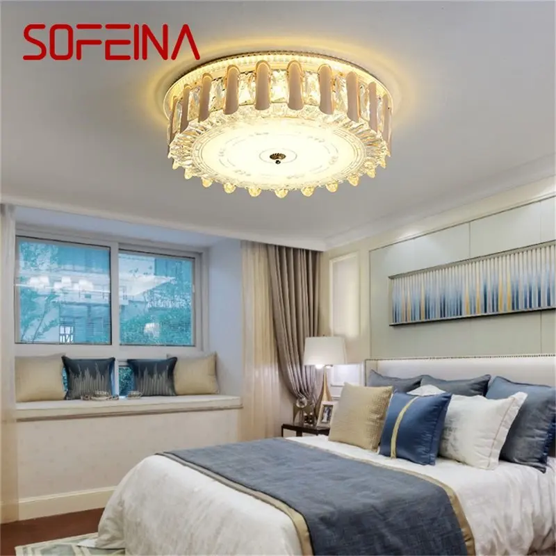 

SOFEINA Ceiling Light Modern Luxury Crystal Lamp Fixtures LED Home For Dining Room Decoration