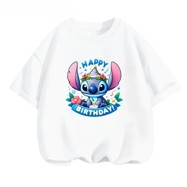 thumbnail image 1 of Camiseta de verano Kawaii Lilo Stitch para niños, ropa para niños y niñas, camisetas con gráficos de dibujos animados para niños, linda camiseta de manga corta de Anime, camiseta para bebé, 1 of 5
