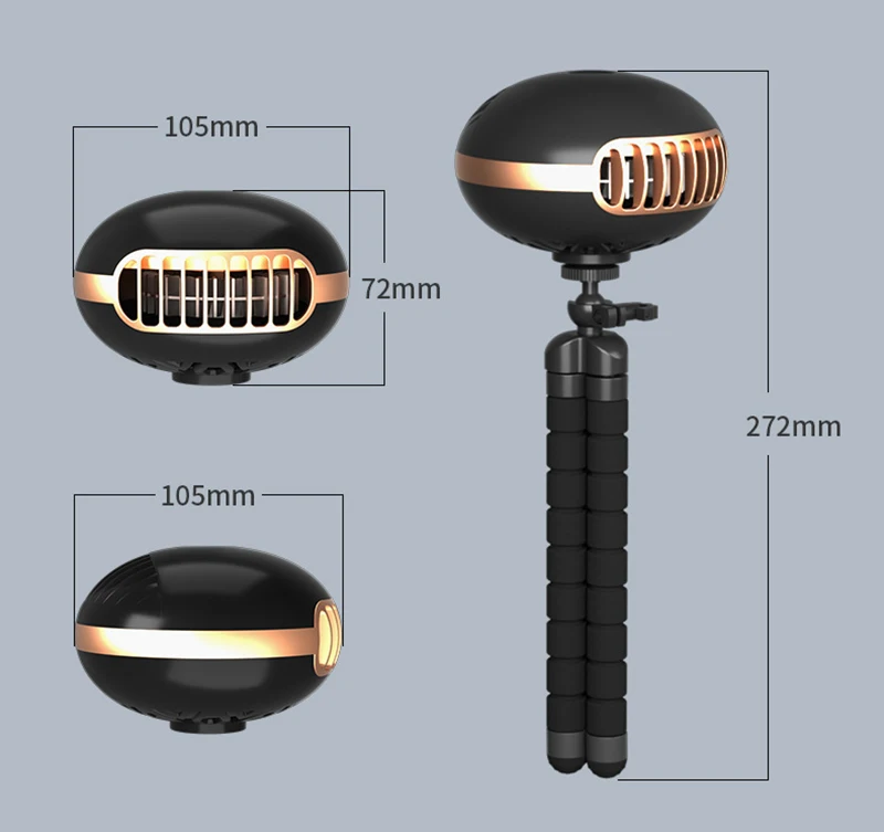 best Baby Strollers 1800mAh Mini Stroller Fan for Cart Portable Handheld USB Rechargeable Silent Outdoor Tripod Small Fan for Home Electric Fan baby stroller accessories on sale