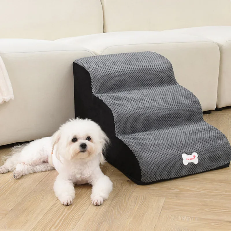 Dog House Dog Stairs Pet 2/3 Steps Stairs for Small Cat Pet Ramp Ladder Anti-slip Removable Dogs Bed Supplies