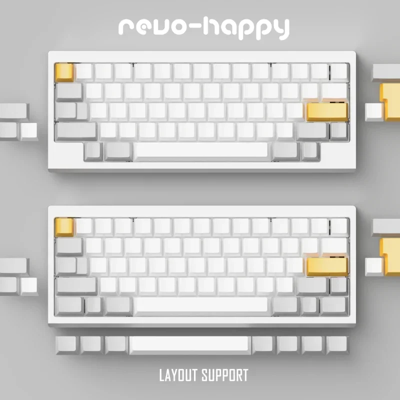 Hhkb 60% 기계식 키보드 키트, 개스킷 구조, 듀얼 모드 핫 스왑, 인체 공학 자체 조립, 블루투스 맞춤형 게이밍 키보드