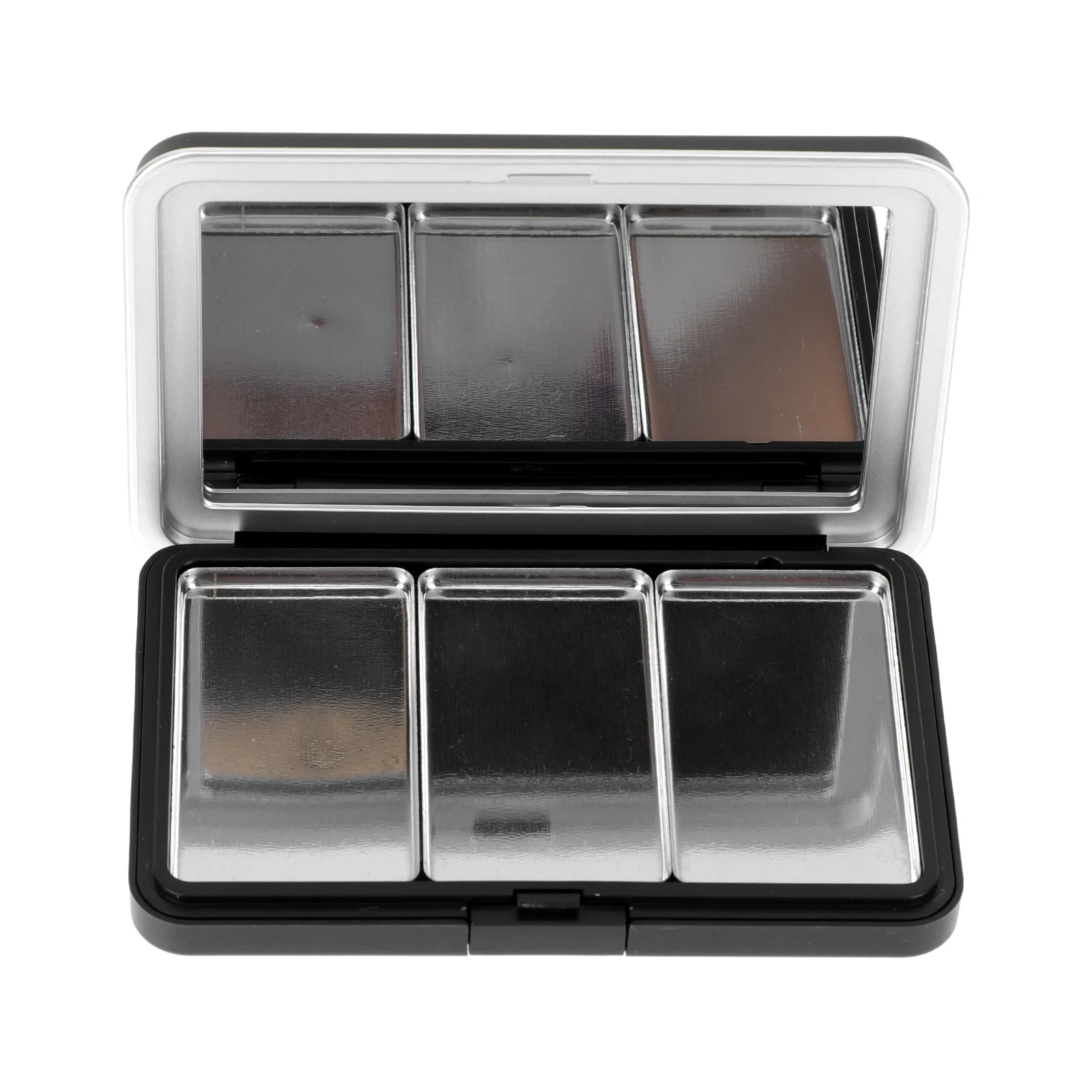 

1Pc Stylish Matte Black Magnet Empty Box Eye Shadow Lipstick Storage Tray