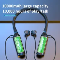 Wireless In Ear Headphones Playback Neckband Earphone Bluetooth Bass Headset Sports Waterproof Earplugs Can Be As Power Bank - Image 2
