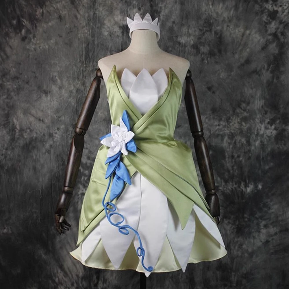 Halloween Fantasia Princesa Tiana Adulto Top Quality Tiana Cosplay