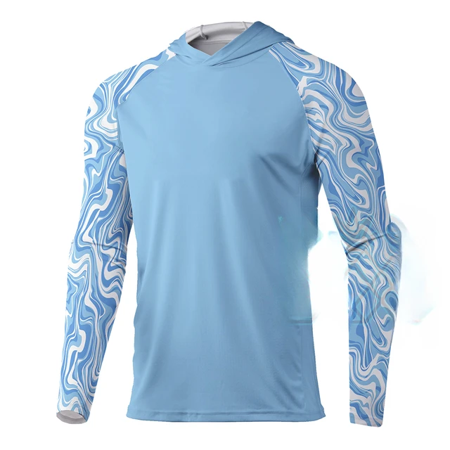 Men Custom Fishing Shirt Summer Performance Long Sleeve Hoodie